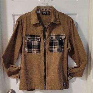Wesc Unisex Tan Corduroy Shirt Jacket